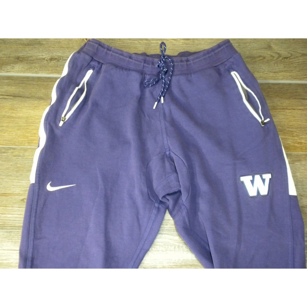 Nike Washington Huskies‎ Fleece Joggers Mens XL Purple Retro Y2K Sweatpants UDUB - Picture 4 of 10